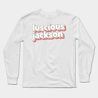 Luscious Jackson // 90s Style Fan Design Long Sleeve T-Shirt